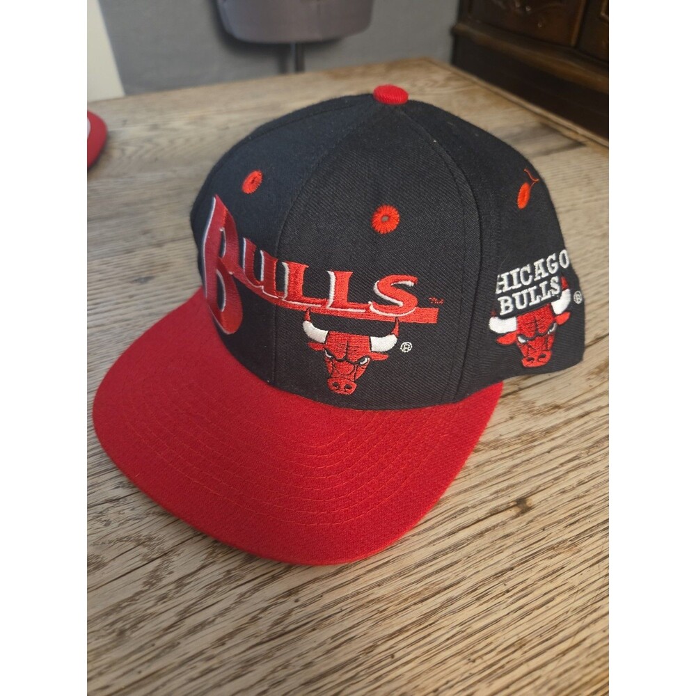 Vintage Chicago Bulls Snapback Hat Cap 90s T.E.I. NBA Retro Rare Basketball Fan
